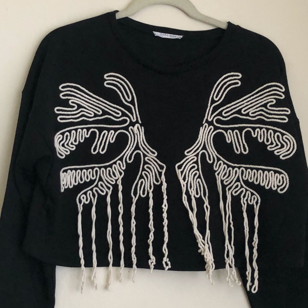 ZARA cropped sweater